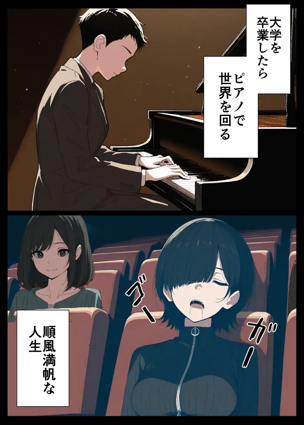 セフレなお姉さんに沼って人生崩壊【モザイク版】-サンプル画像2